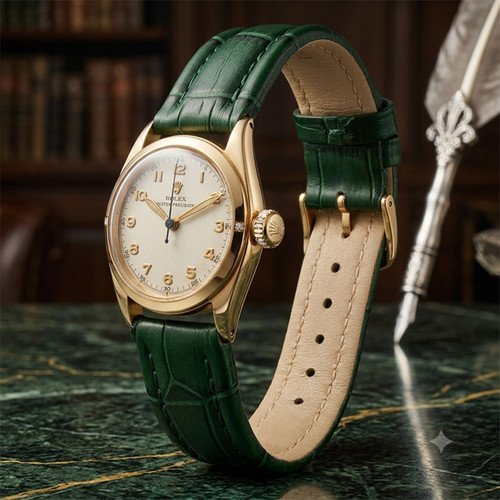 9ct gold rolex precision watch - precision,